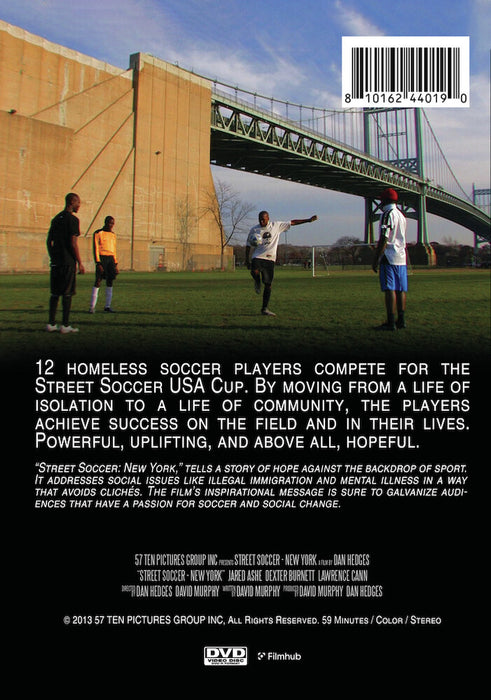 Street Soccer: New York (MOD) (DVD Movie) - back cover art