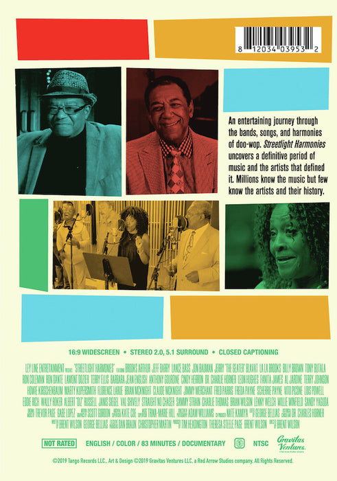 Streetlight Harmonies (MOD) (DVD Movie) - back cover art