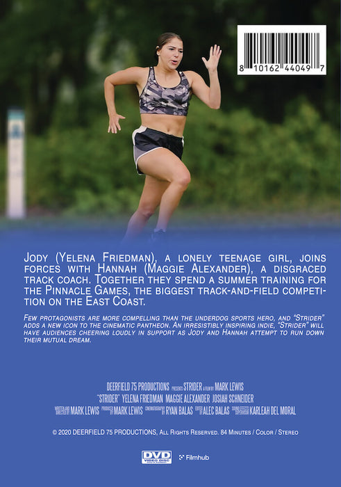 Strider (MOD) (DVD Movie) - back cover art