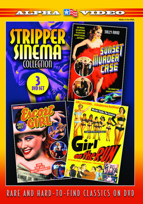 Stripper Sinema Collection (The Sunset Murder Case / Escort Girl / Girl on the Run) (MOD) (DVD Movie) - movie cover art