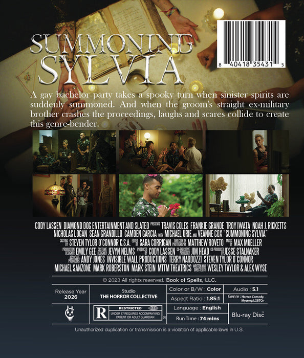 Summoning Sylvia (MOD) (BluRay Movie) - back cover art
