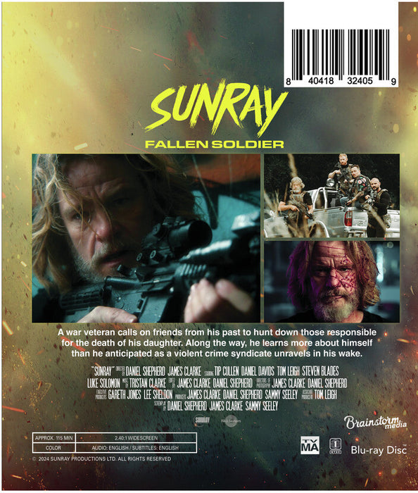 Sunray: Fallen Soldier (MOD) (BluRay Movie) - back cover art