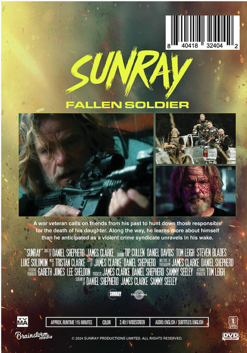 Sunray: Fallen Soldier (MOD) (DVD Movie) - back cover art