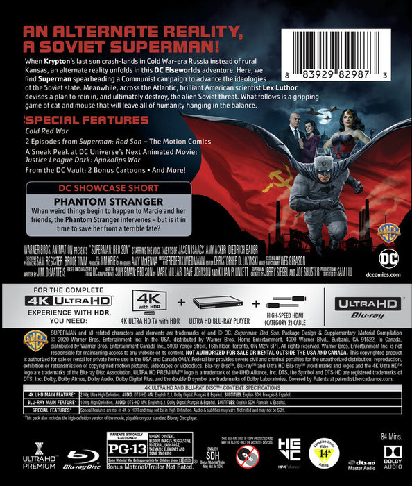 Superman: Red Son MFV (MOD) (4K Movie) - back cover art