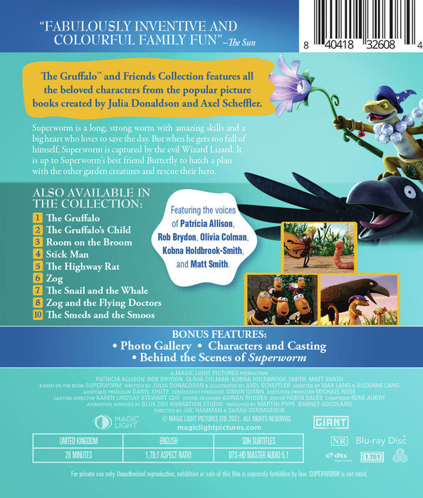 Superworm (MOD) (BluRay Movie) - back cover art