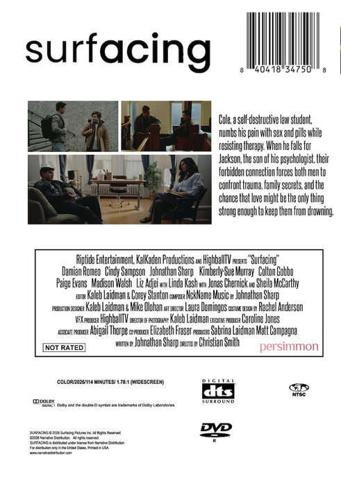 Surfacing (MOD) (DVD Movie) - back cover art