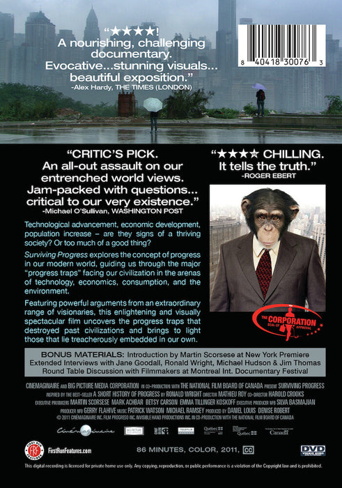 Surviving Progress (MOD) (DVD Movie) - back cover art