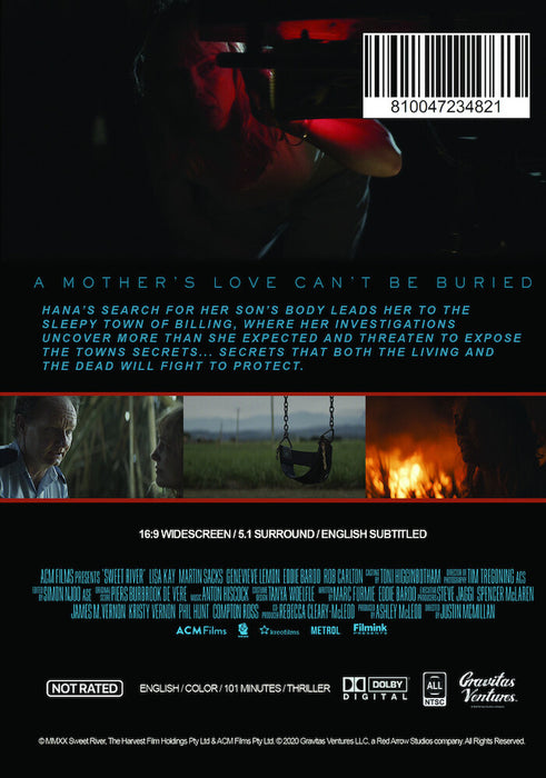 Sweet River (MOD) (DVD Movie) - back cover art