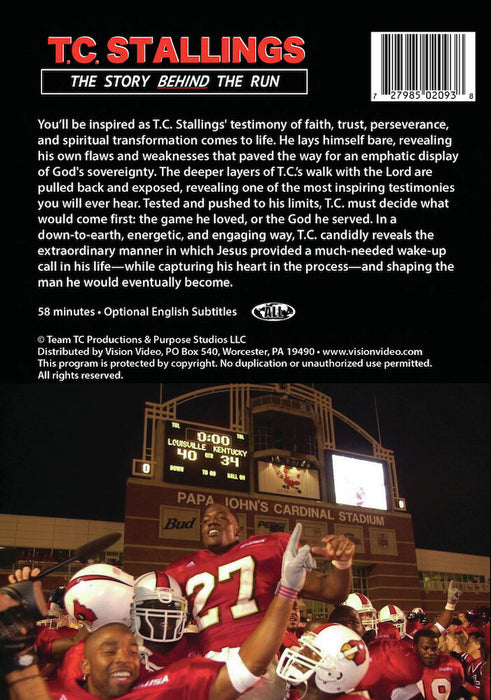 T.C. Stallings: The Story Behind the Run (MOD) (DVD Movie) - back cover art