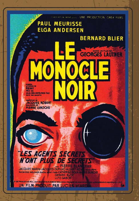 THE BLACK MONOCLE Anamorphic Widescreen Edition (MOD) (DVD Movie) - movie cover art