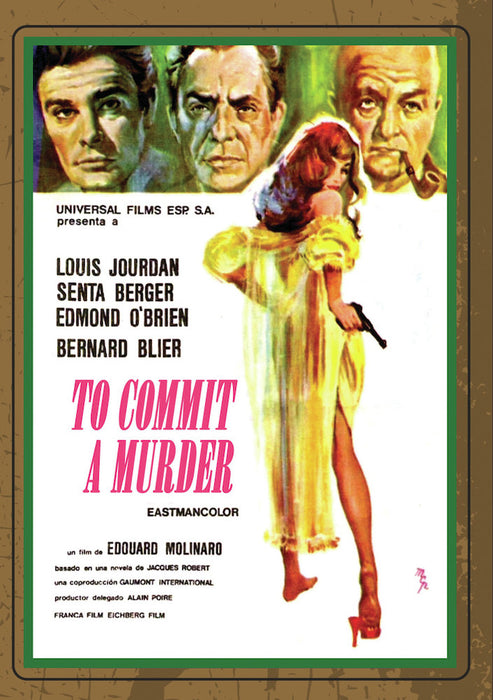 TO COMMIT A MURDER Special 2-disc Edition (MOD) (DVD Movie) - movie cover art