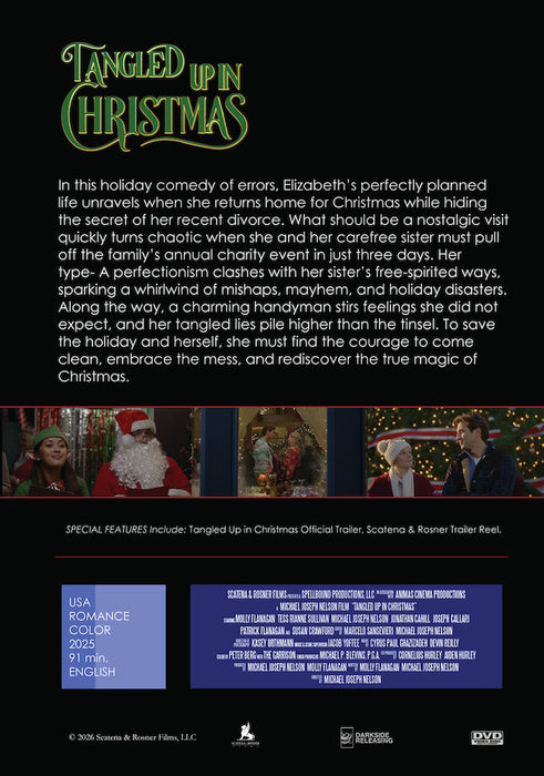 Tangled up in Christmas (MOD) (DVD Movie) - back cover art