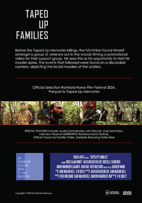 Taped up Families (MOD) (DVD Movie) - back cover art