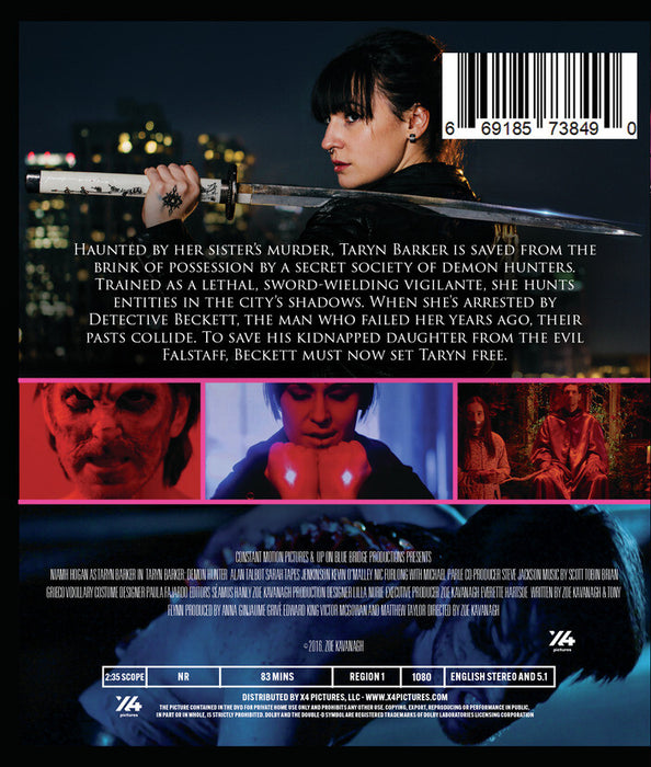 Taryn Barker: Demon Hunter (MOD) (BluRay Movie) - back cover art