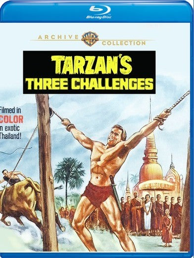 Tarzan's Three Challenges (MOD) (BluRay Movie) - movie cover art