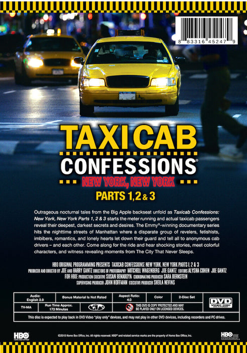 Taxicab Confessions: New York, New York Parts 1, 2 & 3 (MOD) (DVD Movie) - back cover art