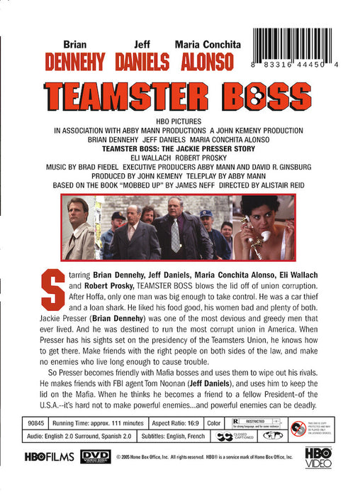 Teamster Boss (MOD) (DVD Movie) - back cover art