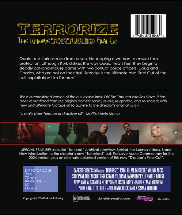 Terrorize (MOD) (BluRay Movie) - back cover art