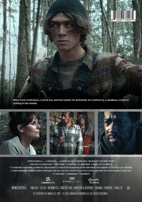 Tethered (2022) (MOD) (DVD Movie) - back cover art