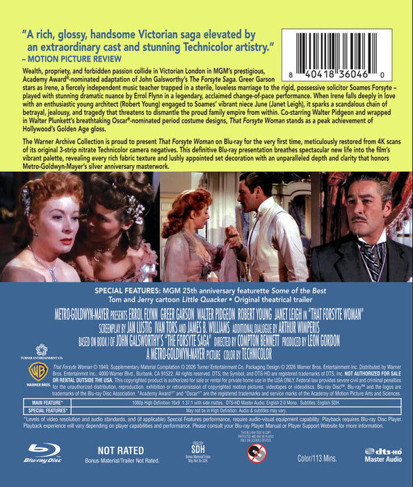 That Forsyte Woman (MOD) (BluRay Movie) - back cover art