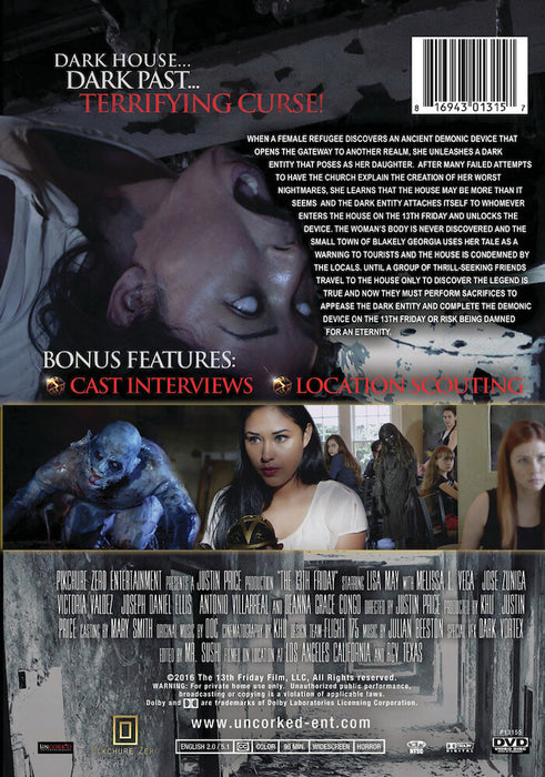 The 13th Friday (MOD) (DVD Movie) - back cover art