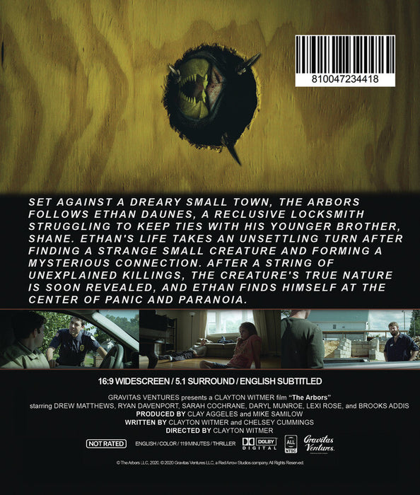 The Arbors (MOD) (BluRay Movie) - back cover art
