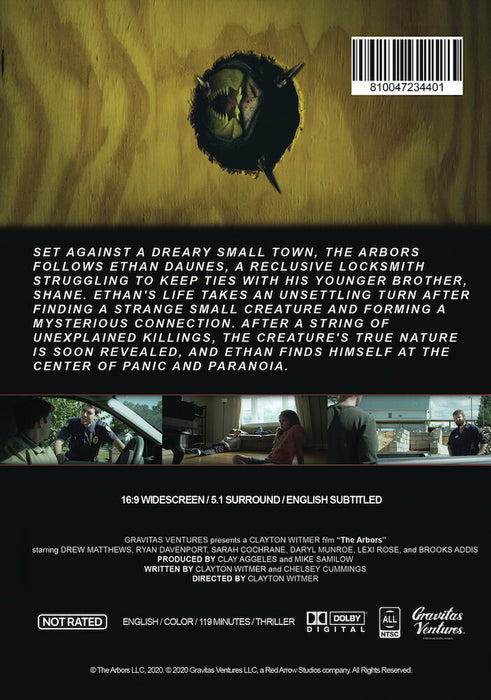The Arbors (MOD) (DVD Movie) - back cover art