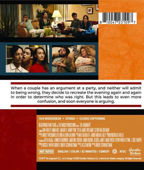 The Argument (MOD) (BluRay Movie) - back cover art