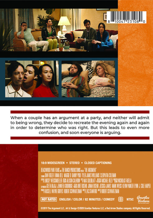 The Argument (MOD) (DVD Movie) - back cover art