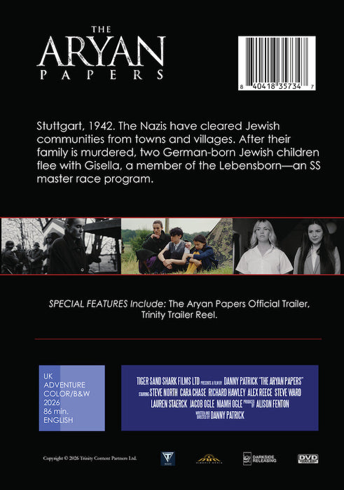 The Aryan Papers (MOD) (DVD Movie) - back cover art