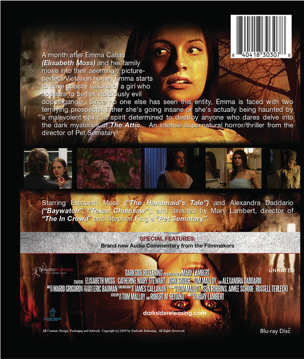 The Attic (MOD) (BluRay Movie) - back cover art