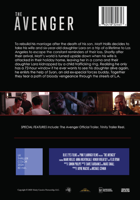 The Avenger (MOD) (DVD Movie) - back cover art