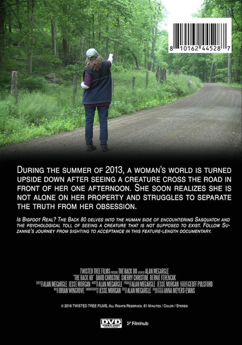 The Back 80: A Modern Day Bigfoot Encounter (MOD) (DVD Movie) - back cover art