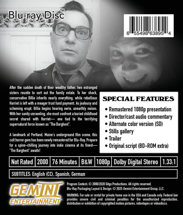 The Barghest: Special Edition (MOD) (BluRay Movie) - back cover art