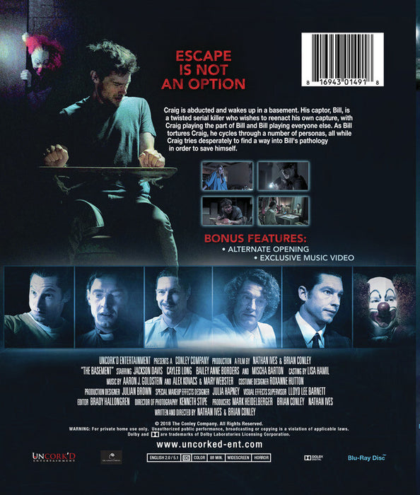 The Basement (MOD) (BluRay Movie) - back cover art