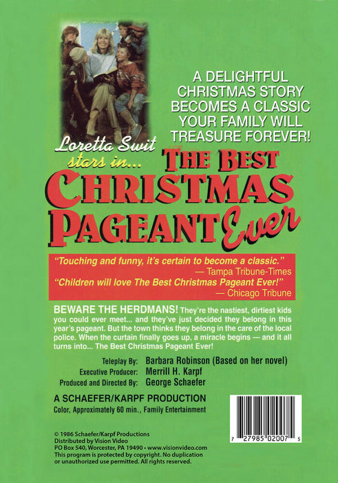 The Best Christmas Pageant Ever (MOD) (DVD Movie) - back cover art