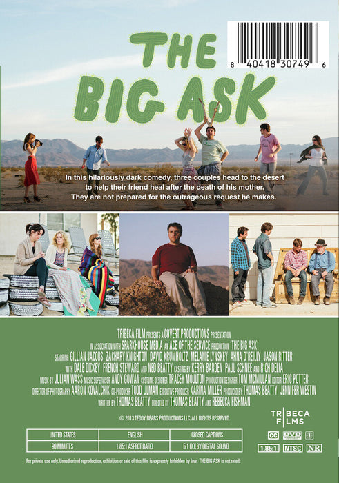 The Big Ask (MOD) (DVD Movie) - back cover art