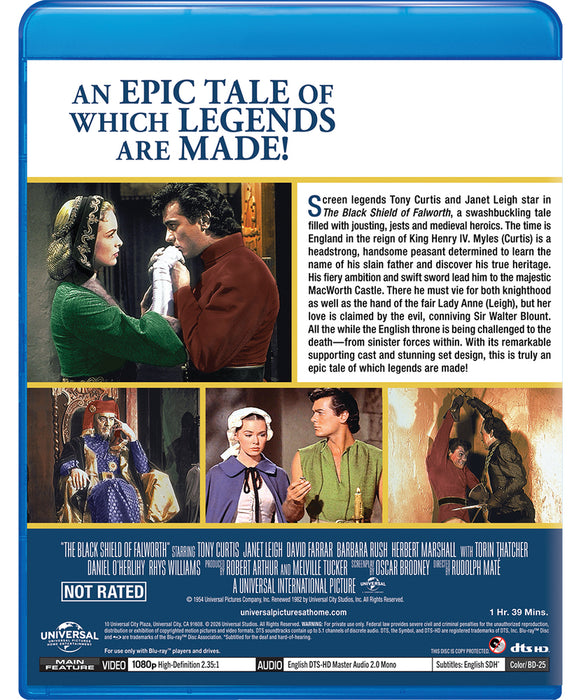 The Black Shield of Falworth (MOD) (BluRay MOVIE) image 2