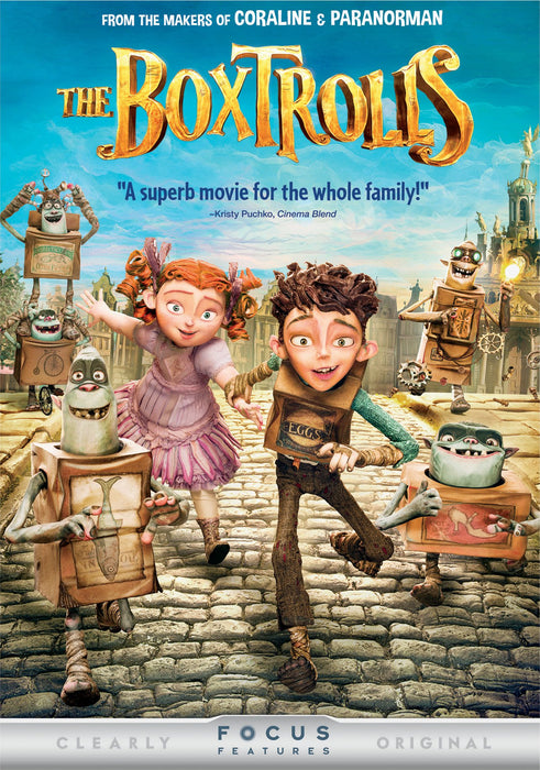 The Boxtrolls DVD - movie cover art