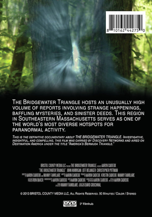 The Bridgewater Triangle (MOD) (DVD Movie) - back cover art