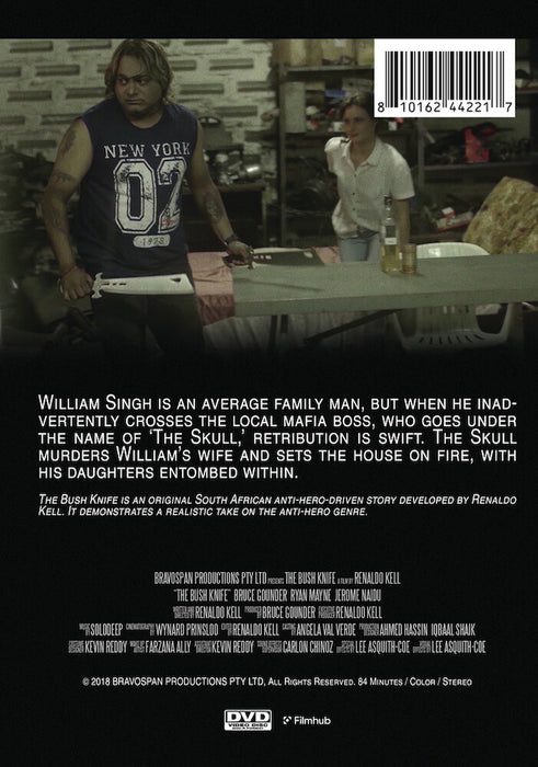 The Bush Knife (MOD) (DVD Movie) - back cover art