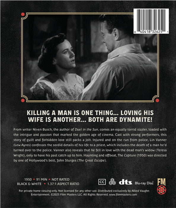 The Capture (1950) | Newly Restored Archive Collection (MOD) (BluRay Movie) - back cover art