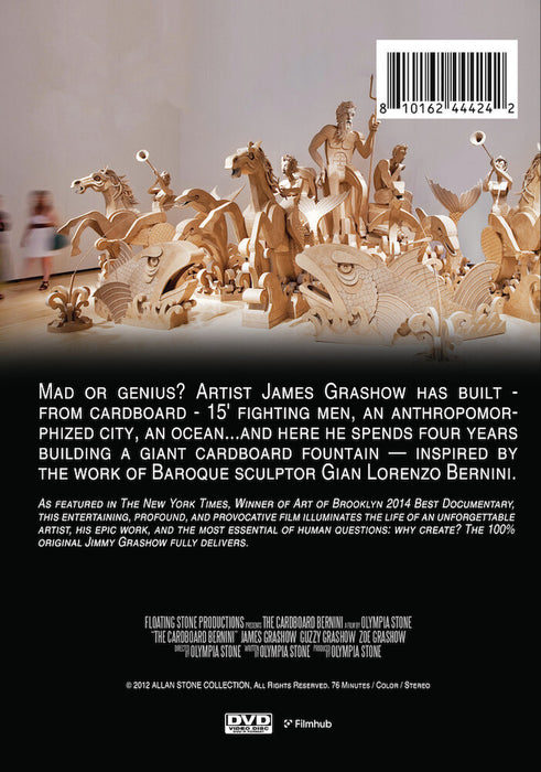 The Cardboard Bernini (MOD) (DVD Movie) - back cover art