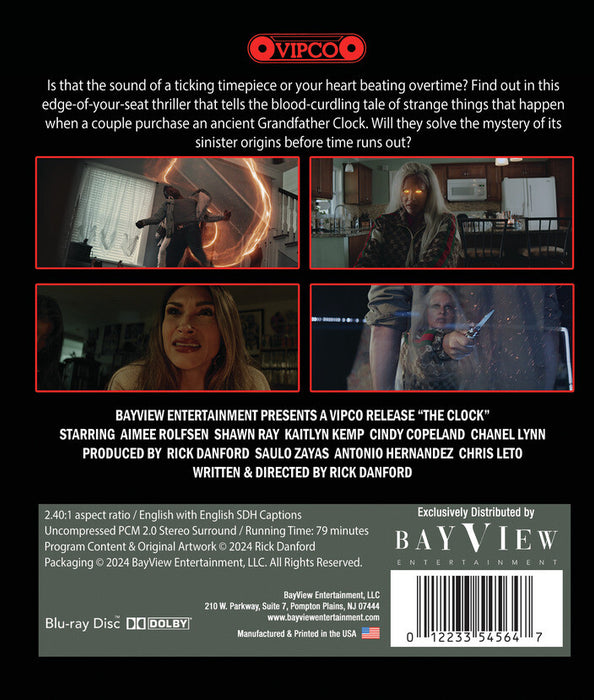 The Clock (MOD) (BluRay Movie) - back cover art