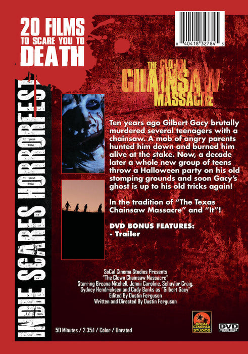 The Clown Chainsaw Massacre (MOD) (DVD Movie) - back cover art