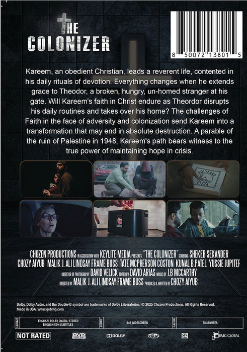The Colonizer (MOD) (DVD Movie) - back cover art