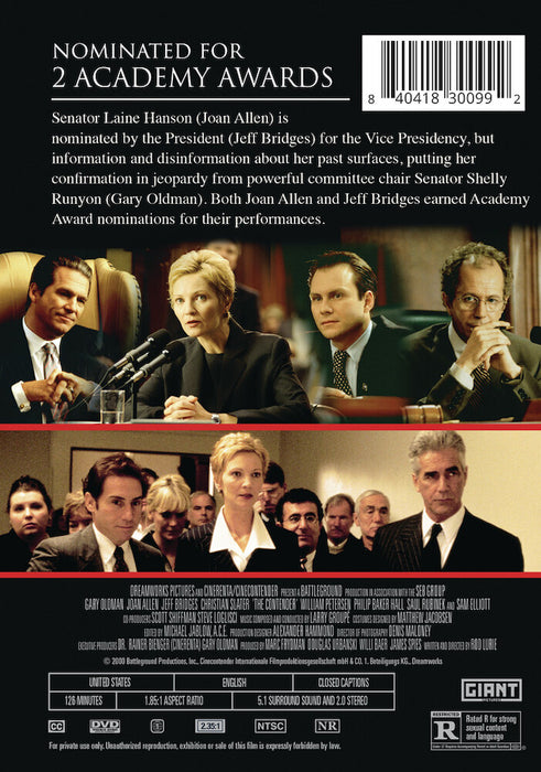 The Contender (MOD) (DVD Movie) - back cover art