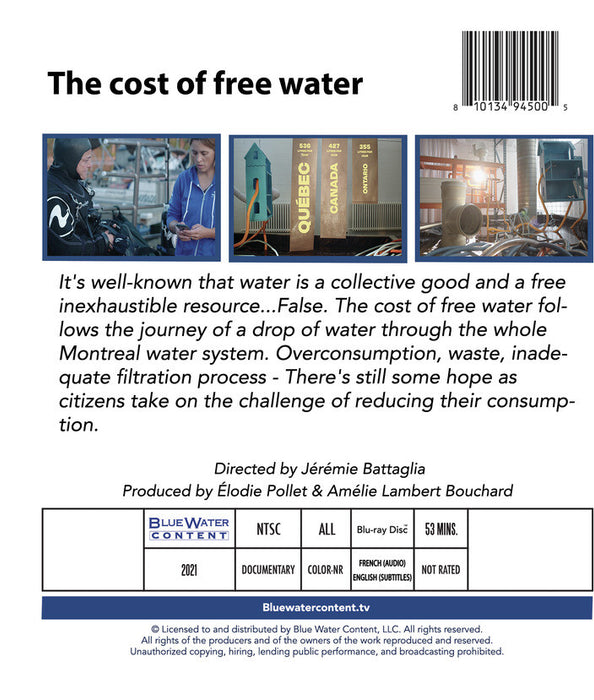 The Cost of Free Water (MOD) (BluRay Movie) - back cover art