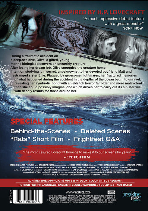The Creature Below (MOD) (DVD Movie) - back cover art