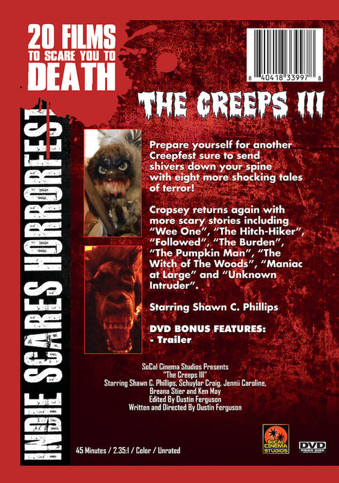 The Creeps 3 (MOD) (DVD Movie) - back cover art